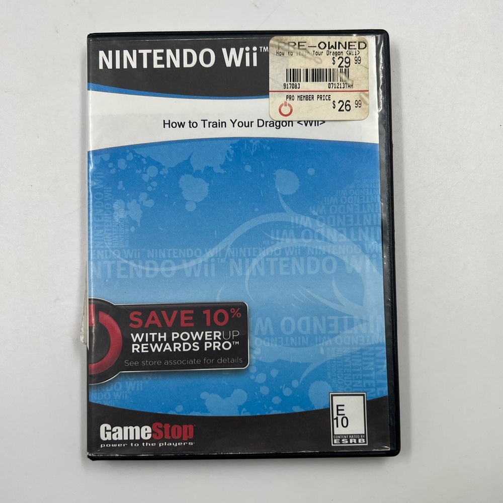 Nintendo Wii Game - How to Train Your Dragon - Blue